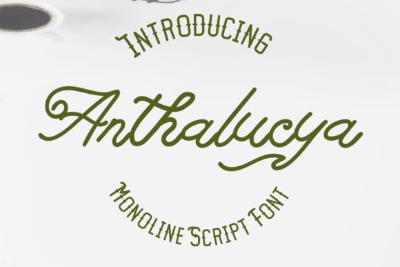 Anthalucya Font: Elegant Script for Digital Marketing
