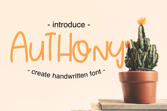 Authony Font: Cute Handwritten Script for Crafters