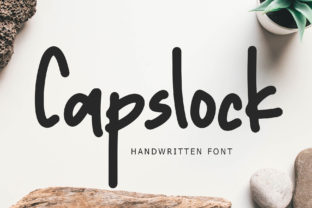 Capslock Font: A Modern Handwritten Typeface for Editorial Design