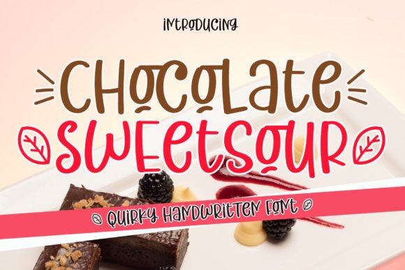 Chocolate Sweetsour Font for Handmade Labels and Crafts