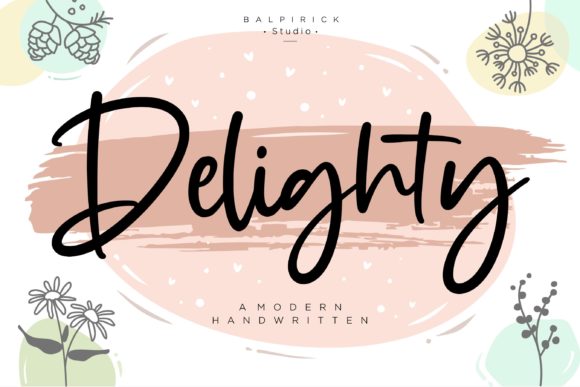 Delighty Font for Elegant Editorial Design