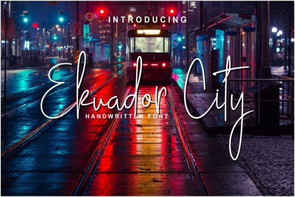 Ekuador City Font: Relaxed Handwritten Style for Editorial Design