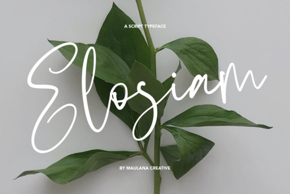 Elosiam Font: Authentic Script for Digital Marketing