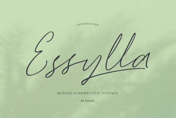 Essylla Font: Elegant Script Handwritten Typography for Digital Marketing