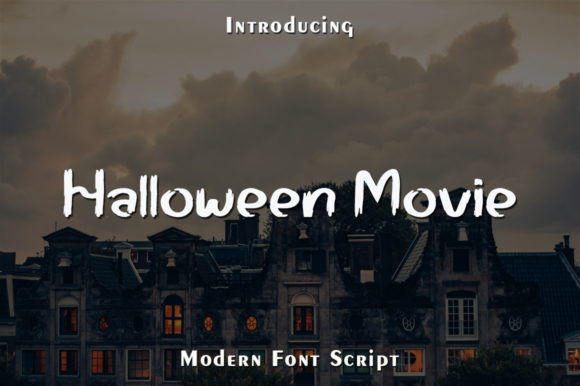 Halloween Movie Font for Seasonal Business Branding