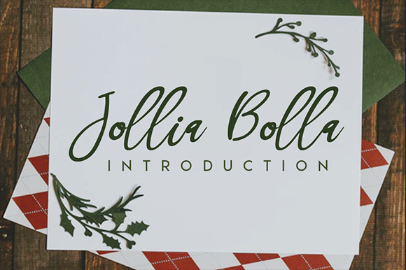 Jollia Bolla Font Review for Elegant Campaign Design