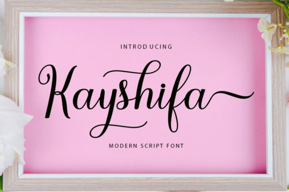 Kayshifa Font: Elegant Script for Handmade Products