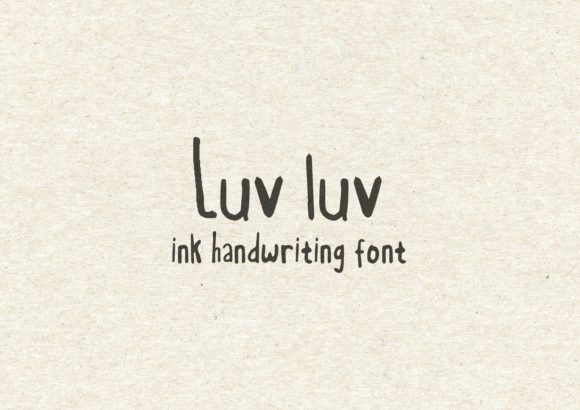 Luv Luv Font: Authentic Handwritten Style for Digital Marketing