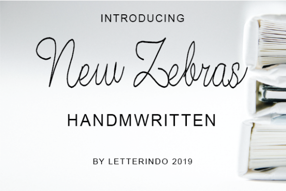 New Zebras Font: A Sweet Script for Campaign Design