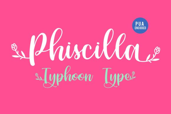 Phiscilla Font: Elegant Script for Editorial Design