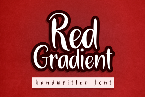 Red Gradient Font for Authentic Campaign Visuals