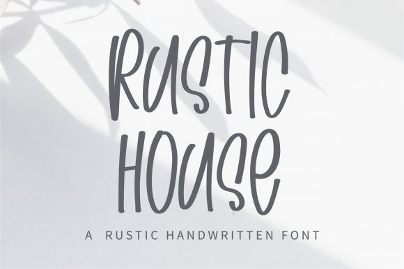 Rustic House Font for Editorial Design and Branding