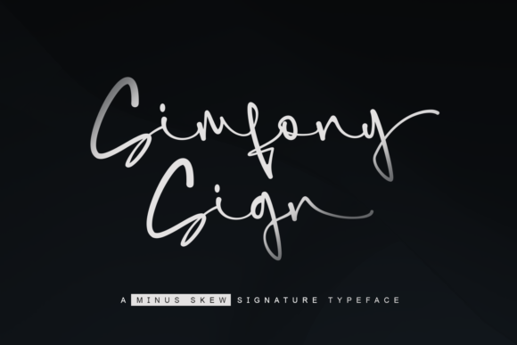 Simfony Sign Font for Editorial Design and Branding