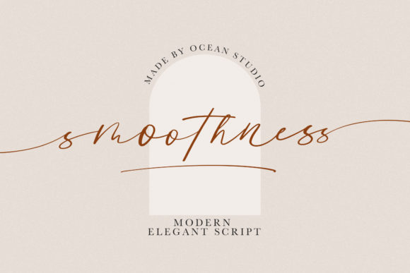 Smoothness Font: Elegant Script for Editorial Design