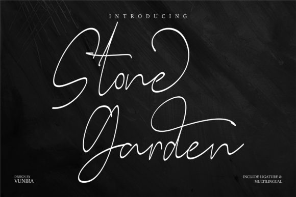 Stone Garden Font: Elegant Script for Web Design
