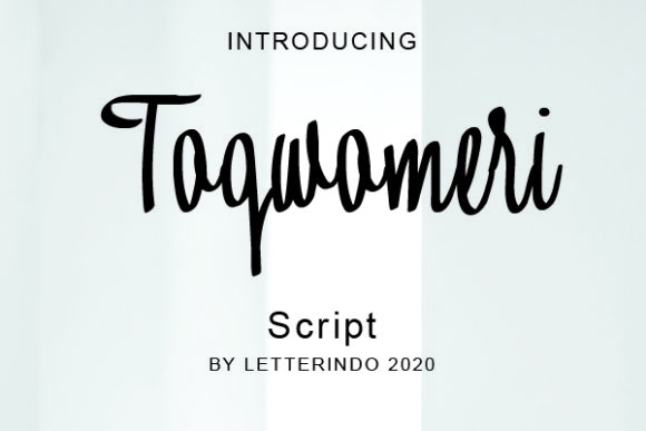 Toqwomeri Font: Authentic Script for Editorial Design