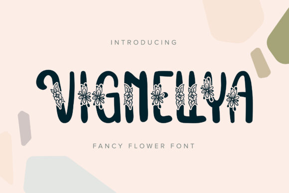 Vignellya Font: Floral Script for Handmade Products