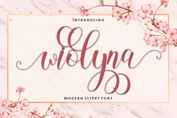 Wiolyna Font: Elegant Script Handwritten Typography for Web Design
