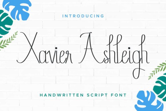Xavier Ashleigh Font for Elegant Handmade Products